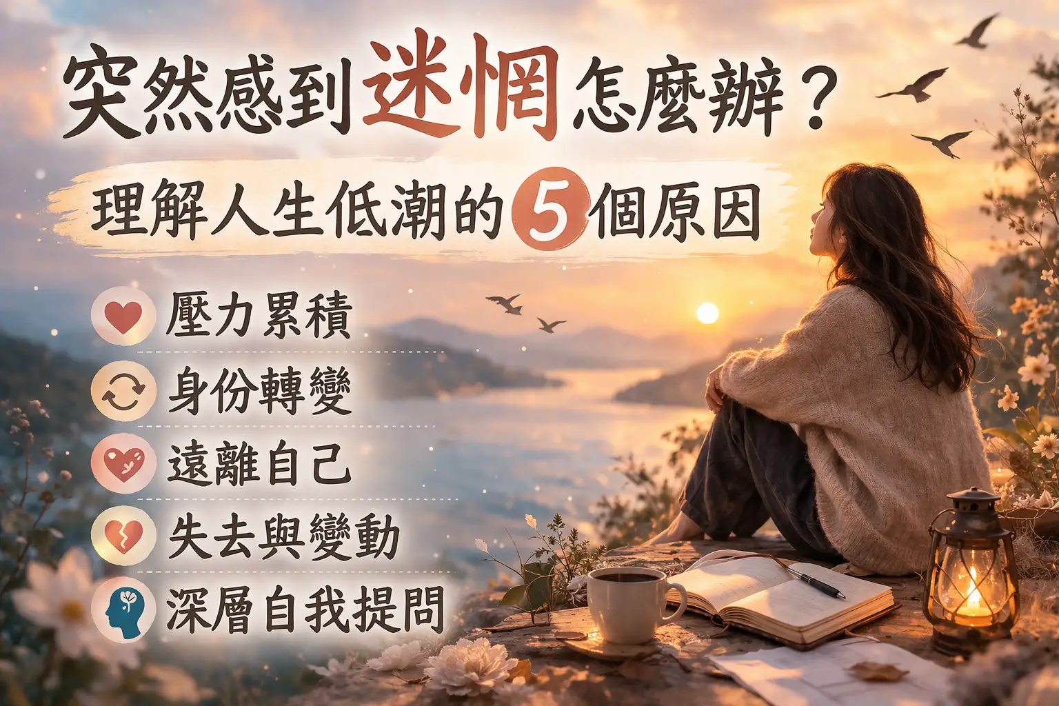 為什麼有時候會突然感到迷惘？理解人生低潮的原因