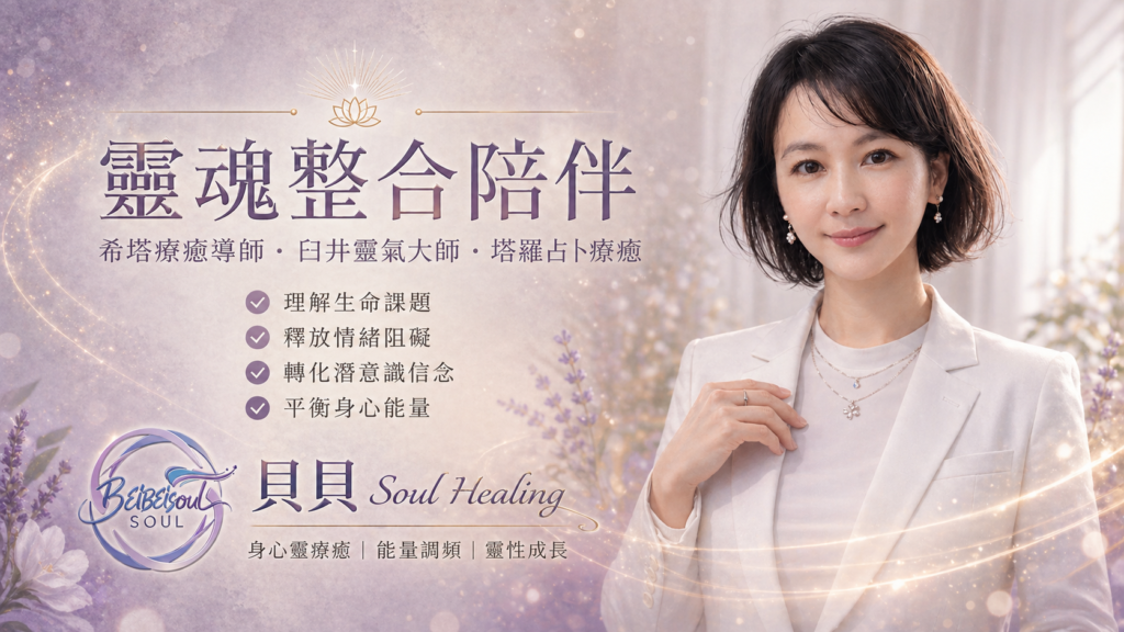 台灣靈魂療癒師貝貝提供靈魂整合與情緒療癒的一對一服務